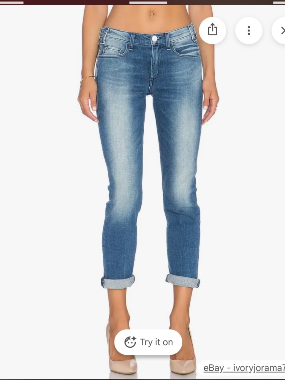 McGuire “Mrs. Robinson” Stretch Boyfriend Jeans – Size 24